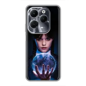 Чехол с дизайном Венздей 2 на Infinix Hot 40 (Магическая сфера Уэнздей)