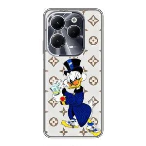 Чехлы для Infinix Hot 40 - Скрудж МакДак Louis Vuitton (PREMIUMPrint) (Макдак на стиле)