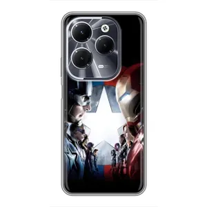 Чехлы с героями Марвел Infinix Hot 40 (VPrint) (Марвел стайл)