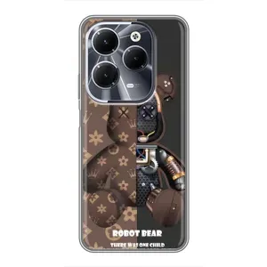 Крутые Чехлы Луи Виттон для Infinix Hot 40 (AlphaPrint) (Медведь Луи Витон)