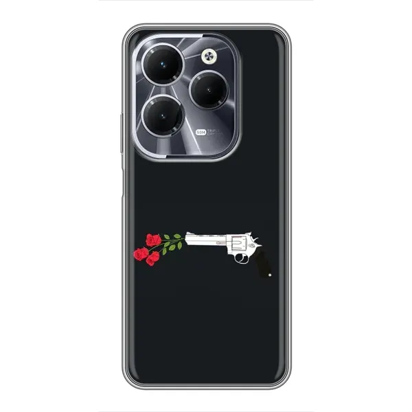 Чехол с принтом «Неожиданные цветы» для Infinix Hot 40 Чехол с принтом «Неожиданные цветы» для Infinix Hot 40