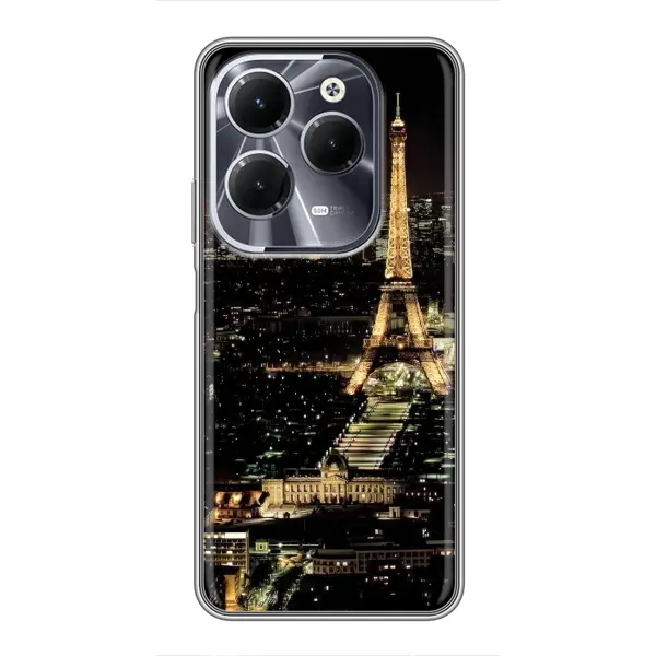 Чехол с принтом «Ночной Париж» для Infinix Hot 40