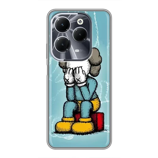Чехол с принтом «Плач Bearbrick» для Infinix Hot 40