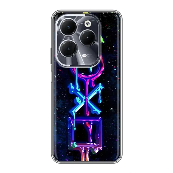 Чехол с принтом «Pleystation лого» для Infinix Hot 40
