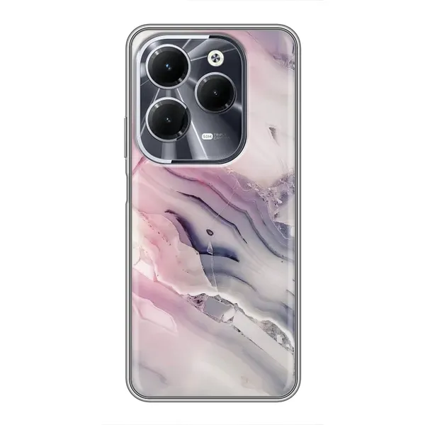 Чехол с принтом «Пурпурный Мрамор» для Infinix Hot 40