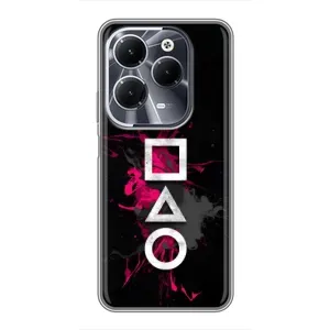 Чехол с принтом «Символы Игра кальмара» для Infinix Hot 40