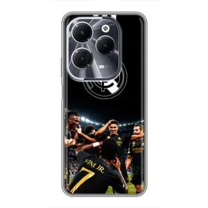 Чехол для Infinix Hot 40 с принтом Реал Мадрид