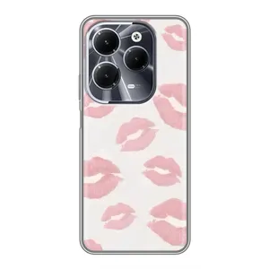 Чохол з розовим принтом для Infinix Hot 40 (Рожеві губи)