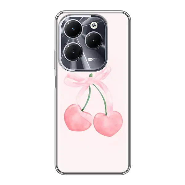 Чохол з принтом «Рожеві вишні» для Infinix Hot 40