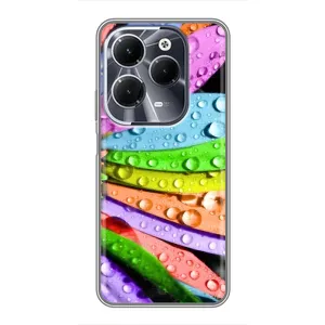 Чехлы (ART) Цветы на Infinix Hot 40 (VPrint) (Семицветик)