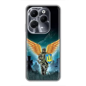 Чехол с принтом «Солдат ЗСУ» для Infinix Hot 40