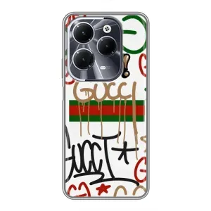 Брендновые Чехлы для Infinix Hot 40 - (PREMIUMPrint) (Стиль GUUCI)