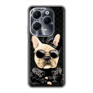 Чехлы с крутыми принтами для Infinix Hot 40 - (PREMIUMPrint) (Стильная собака)