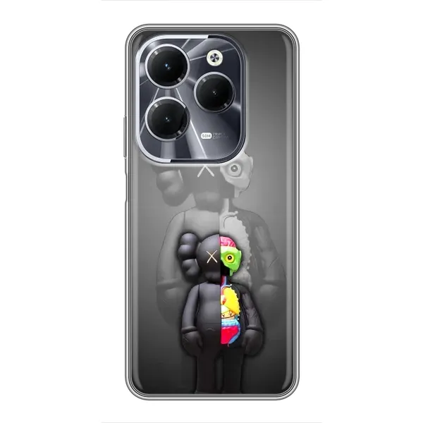 Чехол с принтом «Тело Bearbrick» для Infinix Hot 40