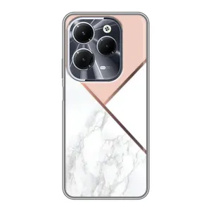 Мраморный чехол на Infinix Hot 40 (VPrint) (Тройной мрамор)