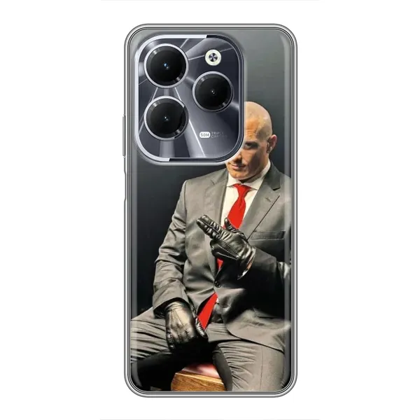 Чехол с принтом «Усик Hitman» для Infinix Hot 40