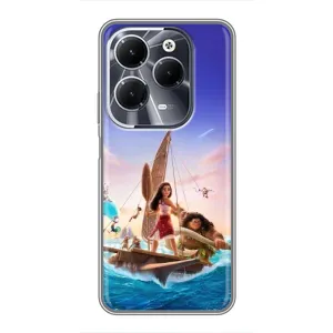 Чехол с мультфильмом Моана Infinix Hot 40 (Команда Ваяна Мауи)
