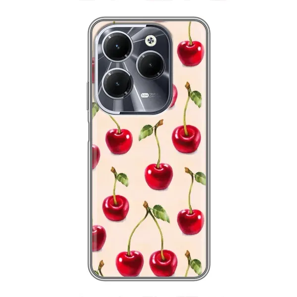 Чохол з принтом «Черешня» для Infinix Hot 40