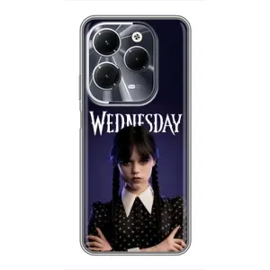 Чехлы Венсдей на Infinix Hot 40 Уэнсдей (AlphaPrint) (Wednesday)