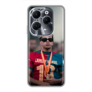 Чехол с футболистом Ламин Ямаль Infinix Hot 40 (Ямаль Барса)