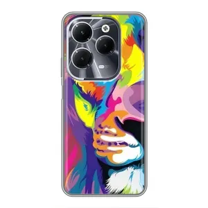 Чохол з картинкою ЛЕВ для Infinix Hot 40 (VPrint) (Яскравий Лев)