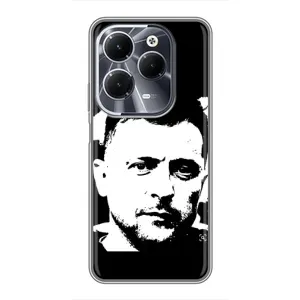 Чехол для Infinix Hot 40 (AlphaPrint - с принтом Зеленского)