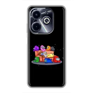 Чехол Амонг Ас для Infinix Hot 40i (AlphaPrint) (Амонг-ас)