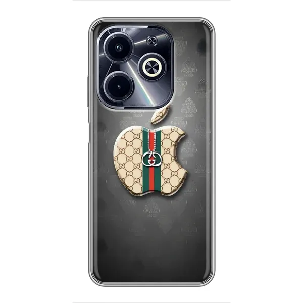 Чехол с принтом «Apple gucci» для Infinix Hot 40i
