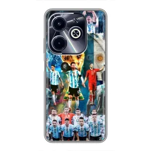 Чехлы Месси для Infinix Hot 40i (AlphaPrint) (Аргентина Месси)