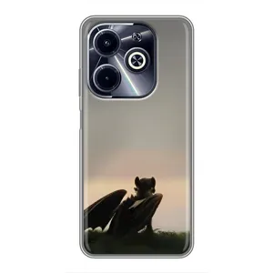 Чехол как приручить дракона на Infinix Hot 40i (Беззубик)
