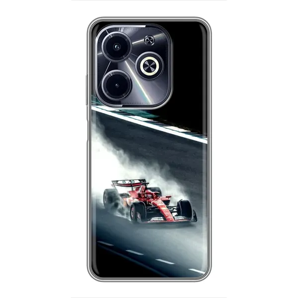 Чехол с принтом «Болид гоночный» для Infinix Hot 40i