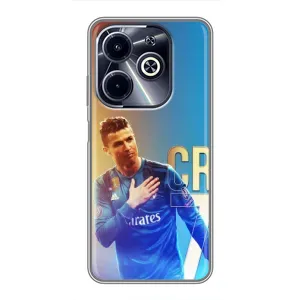 Чехол Криштиану Роналду для Infinix Hot 40i (AlphaPrint) (CR7 Real)