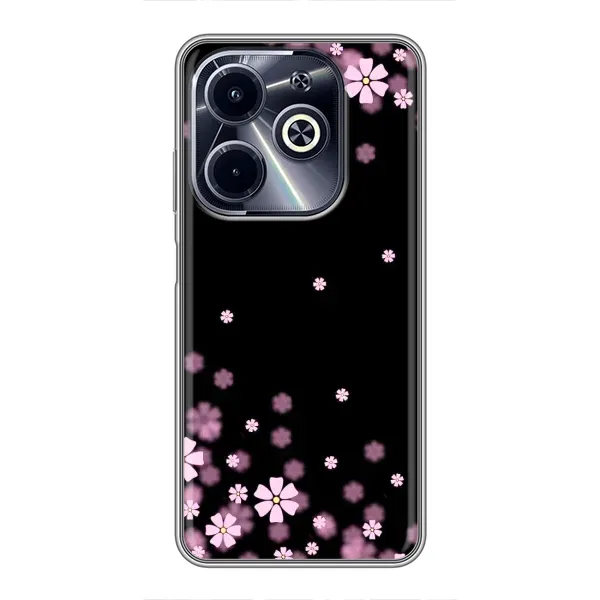 Чехол с принтом «Цветочки маленькие» для Infinix Hot 40i