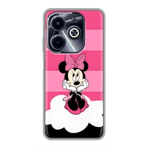 Эксклюзивный чехол для Infinix Hot 40i (AlphaPrint - Мультяшные) (Девочка Maus)