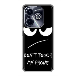 Чехол для Инфиникс ХОТ40 ай - (AlphaPrint) с печатью (ТОП продаж) (Dont Touch)