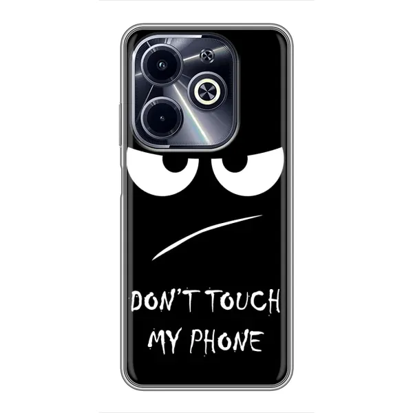Чехол с принтом «Dont Touch» для Infinix Hot 40i Чехол с принтом «Dont Touch» для Infinix Hot 40i