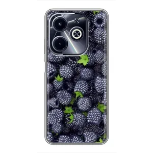 Чехлы с Фруктами для Infinix Hot 40i (VPrint) (Ежевика)