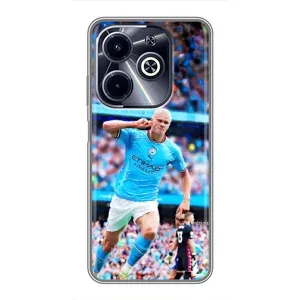 Чехлы с футболистом Ерлинг Холанд для Infinix Hot 40i (AlphaPrint) (фанаты Холанда)