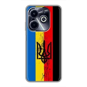 Украинские Чехлы для Infinix Hot 40i с картинкой УПА (AlphaPrint) (Прапор УПА)