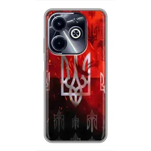 Украинские Чехлы для Infinix Hot 40i с картинкой УПА (AlphaPrint) (ГЕРБ УПА)