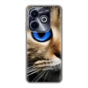 Чехлы с Котиками для Infinix Hot 40i (VPrint) (Глаз кота)