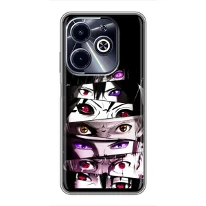 Чехлы Персонажи Аниме Наруто для Infinix Hot 40i (AlphaPrint) (Глаза Anime)