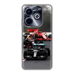 Чехол Формула1 на Infinix Hot 40i (Гонка Формула 1)