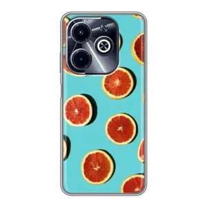 Чехлы с Фруктами для Infinix Hot 40i (VPrint) (Грейпфрут)