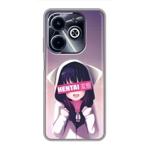 Чехлы Персонажи Аниме Наруто для Infinix Hot 40i (AlphaPrint) (Hentai chan)