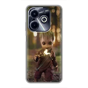 Чехол МАРВЕЛ для Инфиникс ХОТ40 ай (AlphaPrint) (I am Groot)