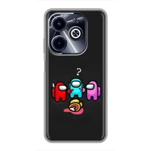 Чехол Амонг Ас для Infinix Hot 40i (AlphaPrint)