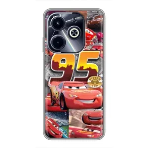 Силиконовый чехол Маквин для Infinix Hot 40i (Коллаж Молния Маквин)