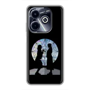 Чехлы Венсдей на Infinix Hot 40i Уэнсдей (AlphaPrint) (комната Уэнздей)