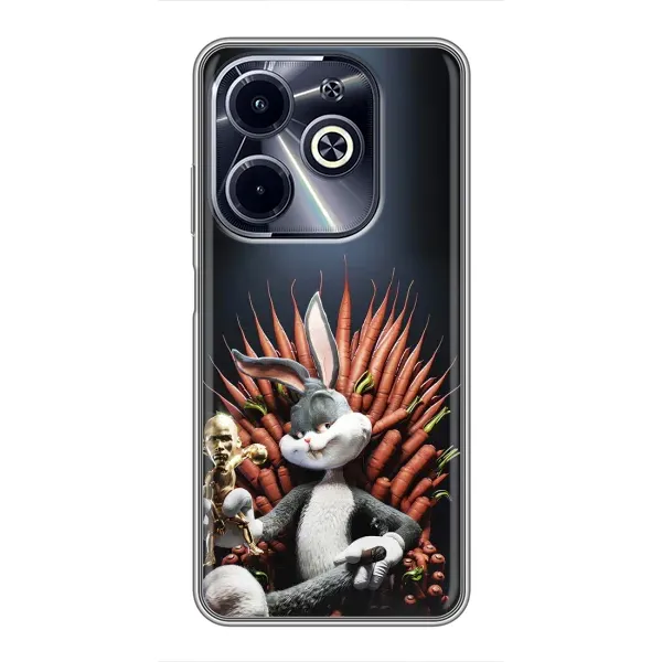 Чехол с принтом «Король Кролик» для Infinix Hot 40i